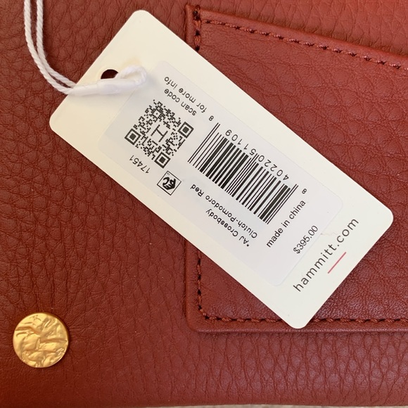 Hammitt AJ in Pomodoro Red with Heirloom Gold Rivets!! Brand New!!! - Picture 7 of 7